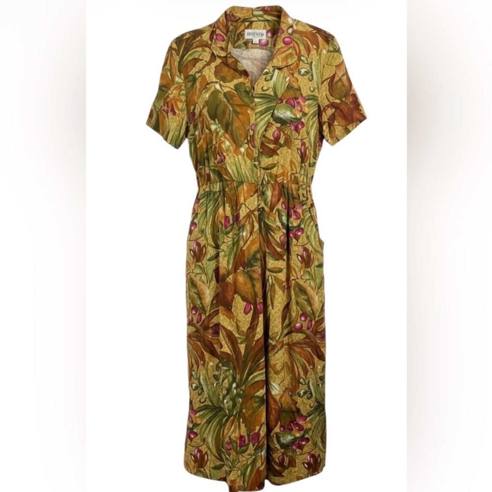 R.J. Stevens by Carol Escritor short-sleeve midi dress